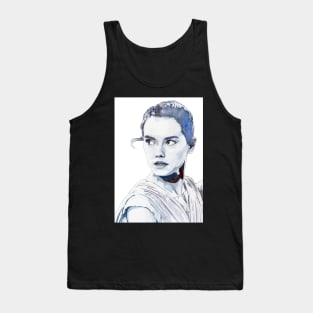 Daisy Ridley Watercolour Design Tank Top